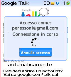 Installazione Google Talk su BlackBerry, passaggio 3